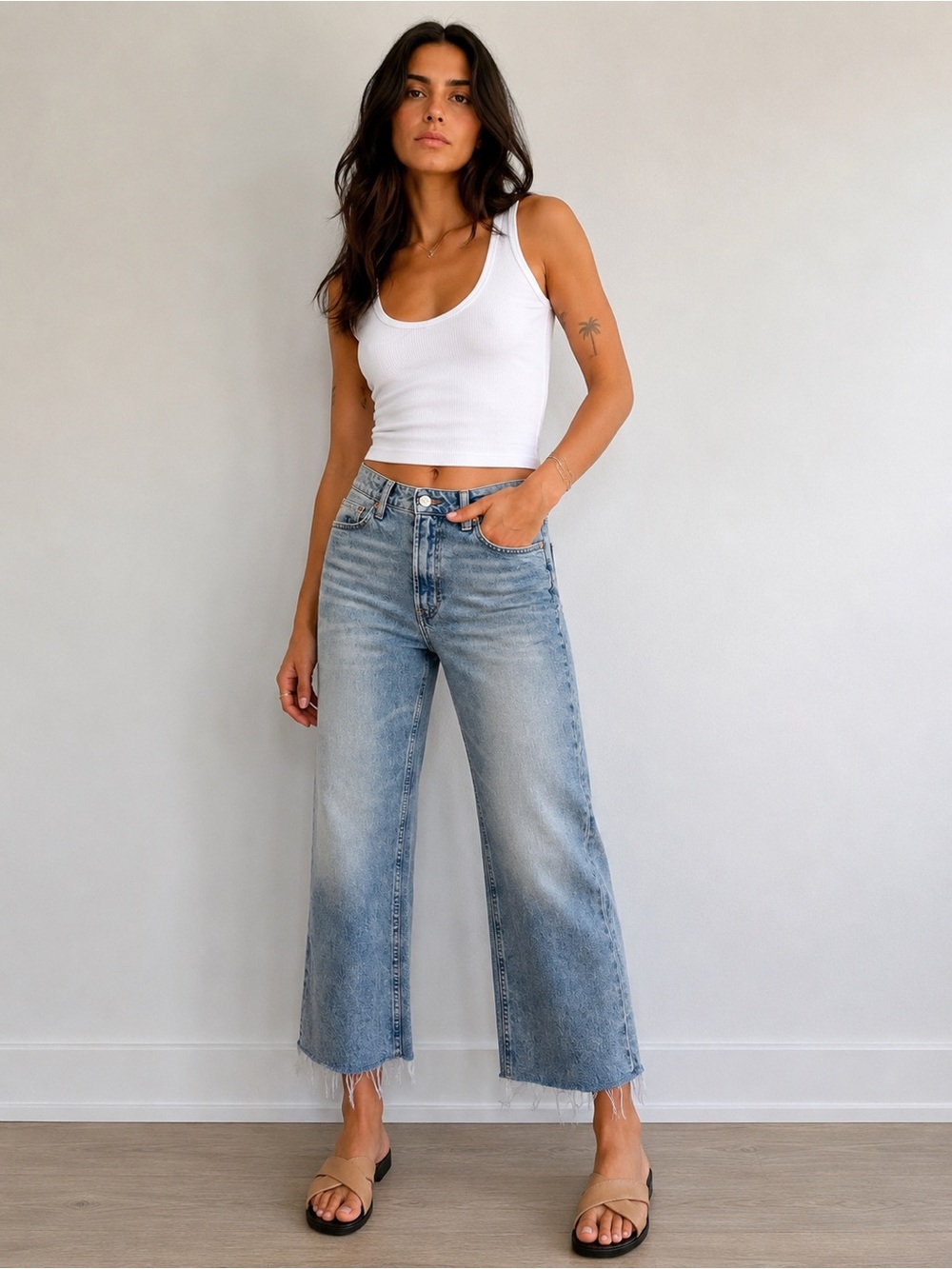 Cropped Flare Jeans |  H&M | Size 8